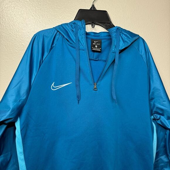 NIKE Dri-Fit Repel Academy Drill Hoodie 1/4 Zip Teal Color Men Size Medium - Picture 3 of 8